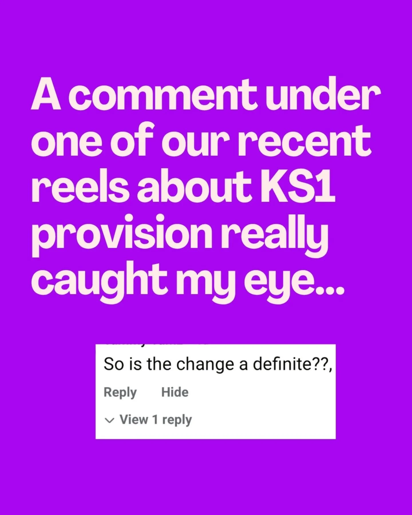 Schools already have the flexibility to choose how the deliver the National Curriculum.  And many are already embracing a play-based approach with incredible success.

If you're curious about what this can look like in practice, our KS1 Provision exp