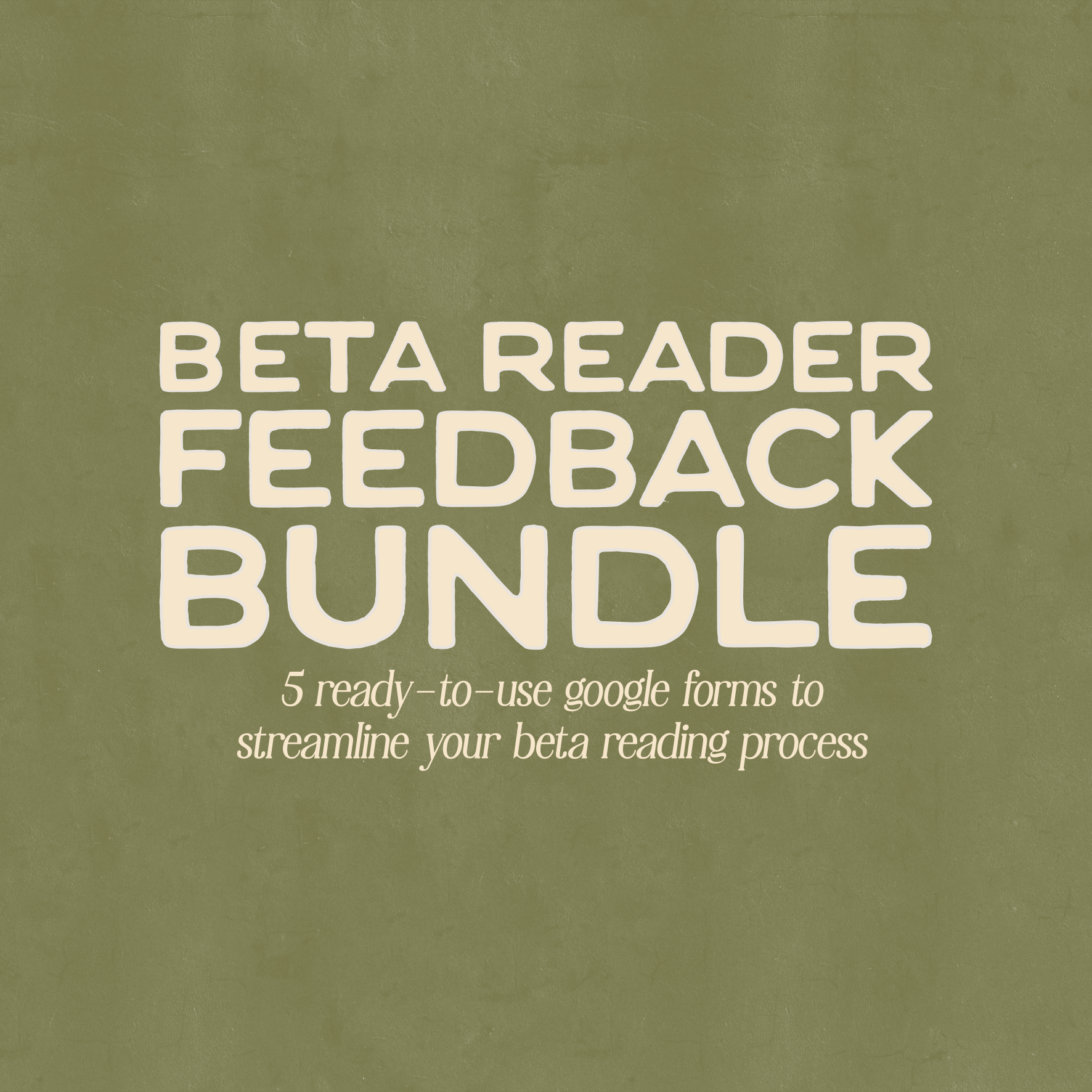 Beta Reader Feedback Form Bundle