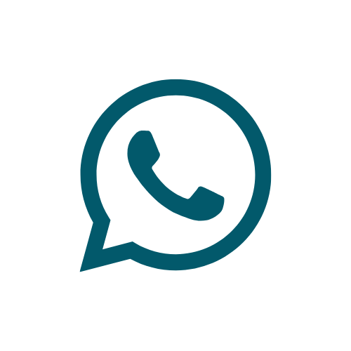 WhatsApp logo featuring a speech bubble with a telephone receiver inside