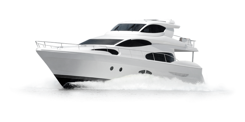 A large white luxury yacht sailing on water with waves.