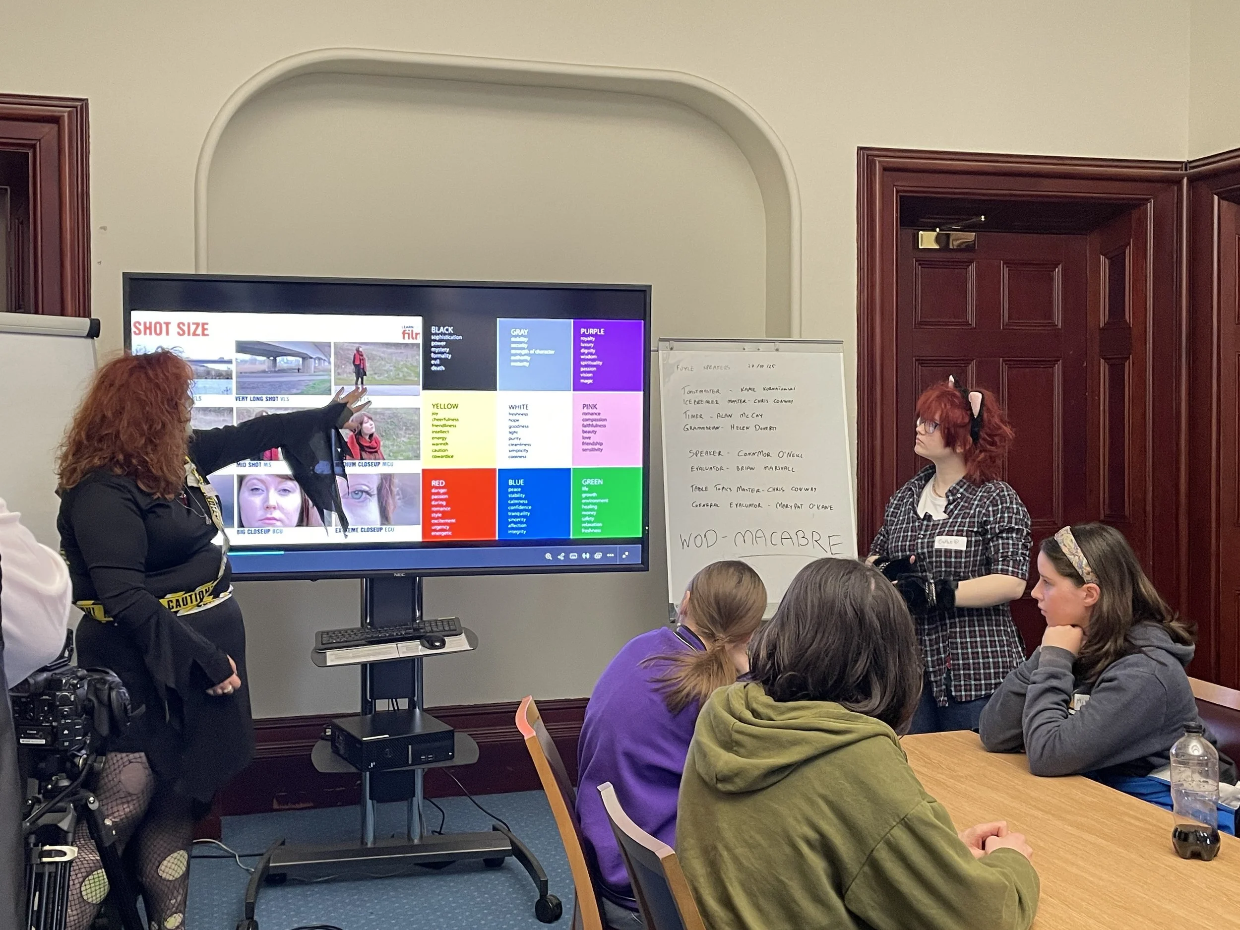 Woodlouse Studio Halloween Film Workshop 2025 presentation