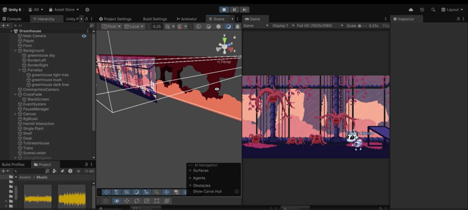 Blossoms 2026 developer log parallax scrolling