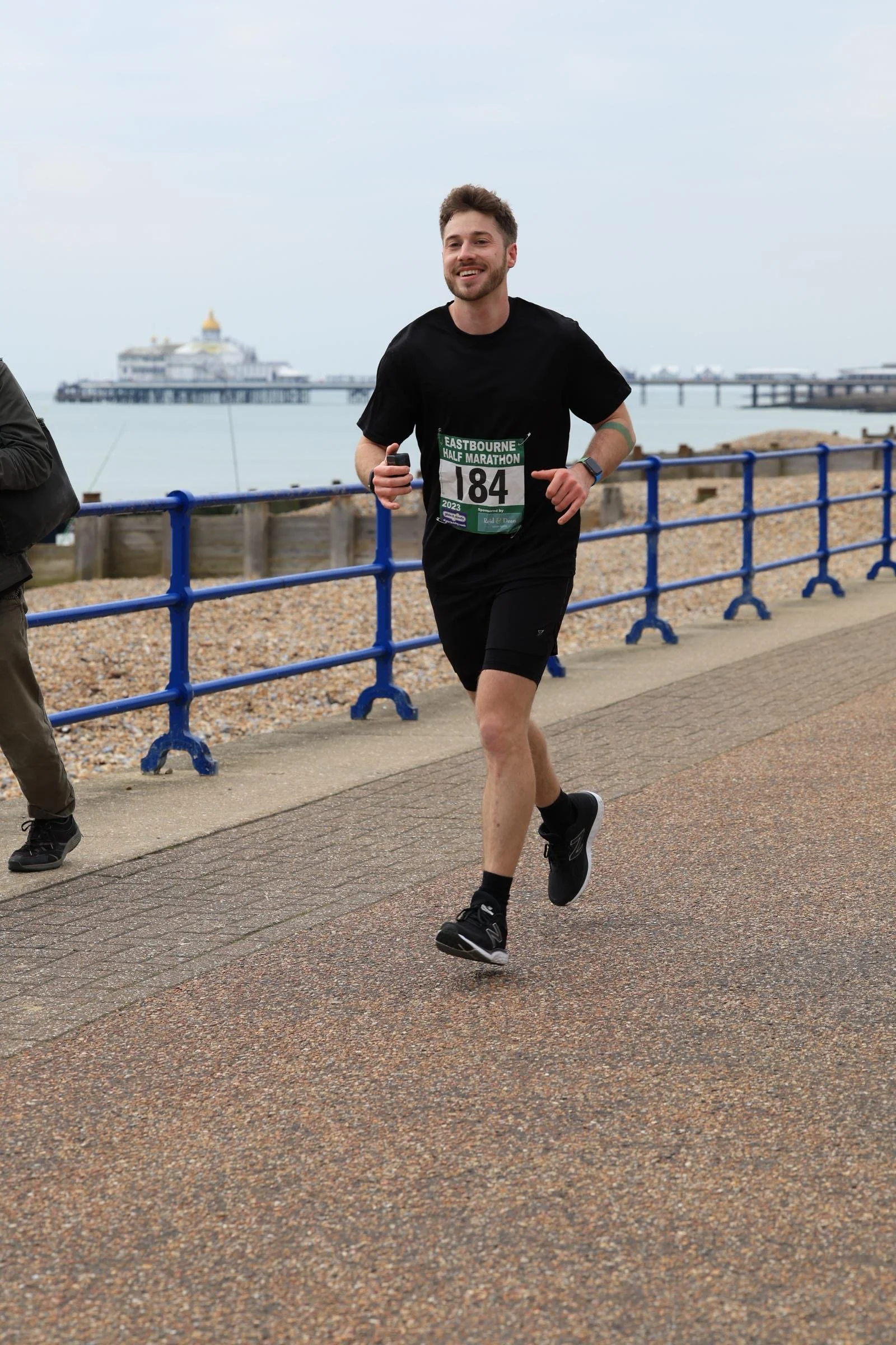 Head Coach Ryan competing in the Eastbourne Half Marathon leading by example for  Online Coaching and Personal Training clients in Eastbourne.