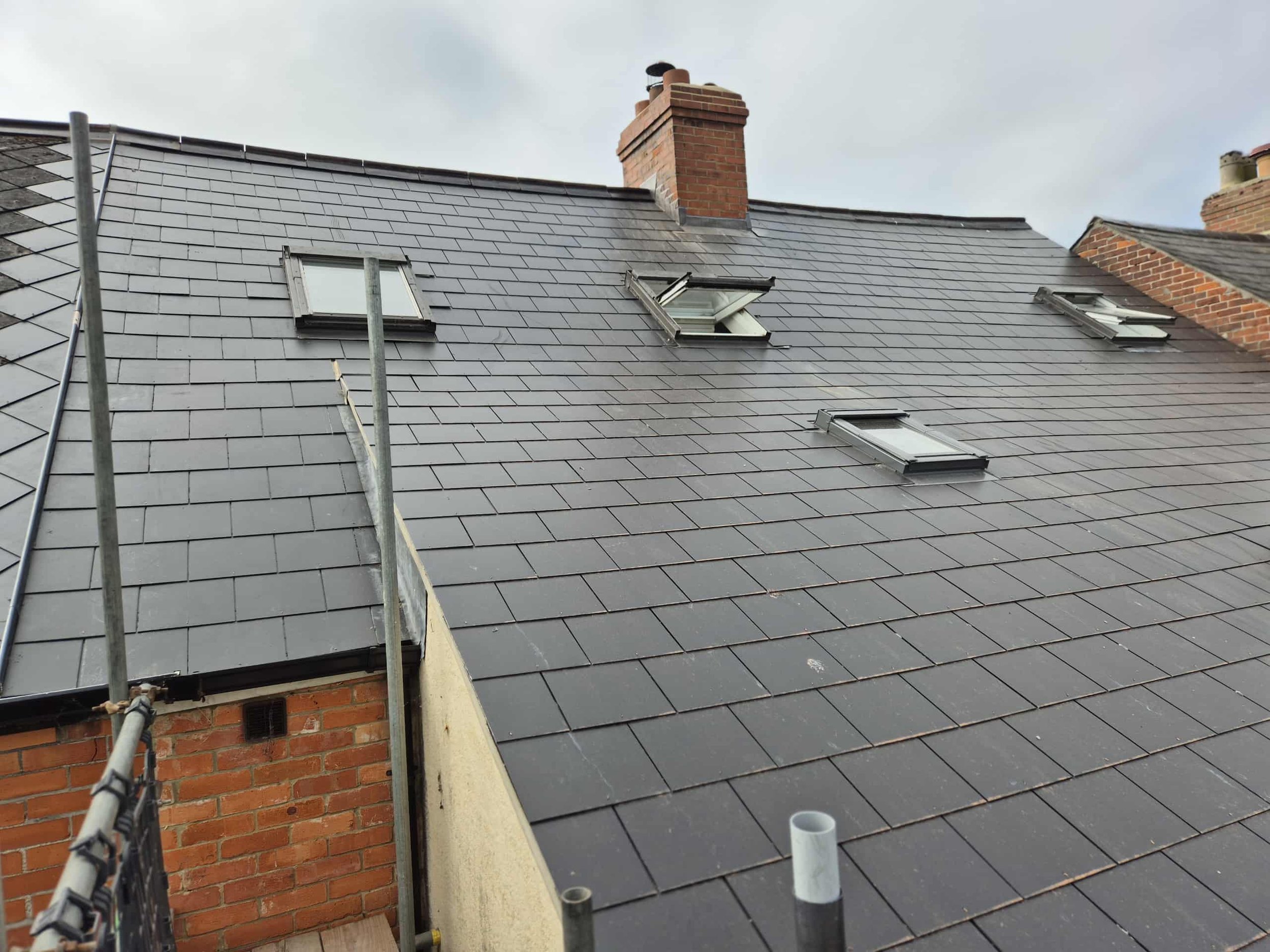 Slate roof replacement completed by Apex Roofing in Dorset