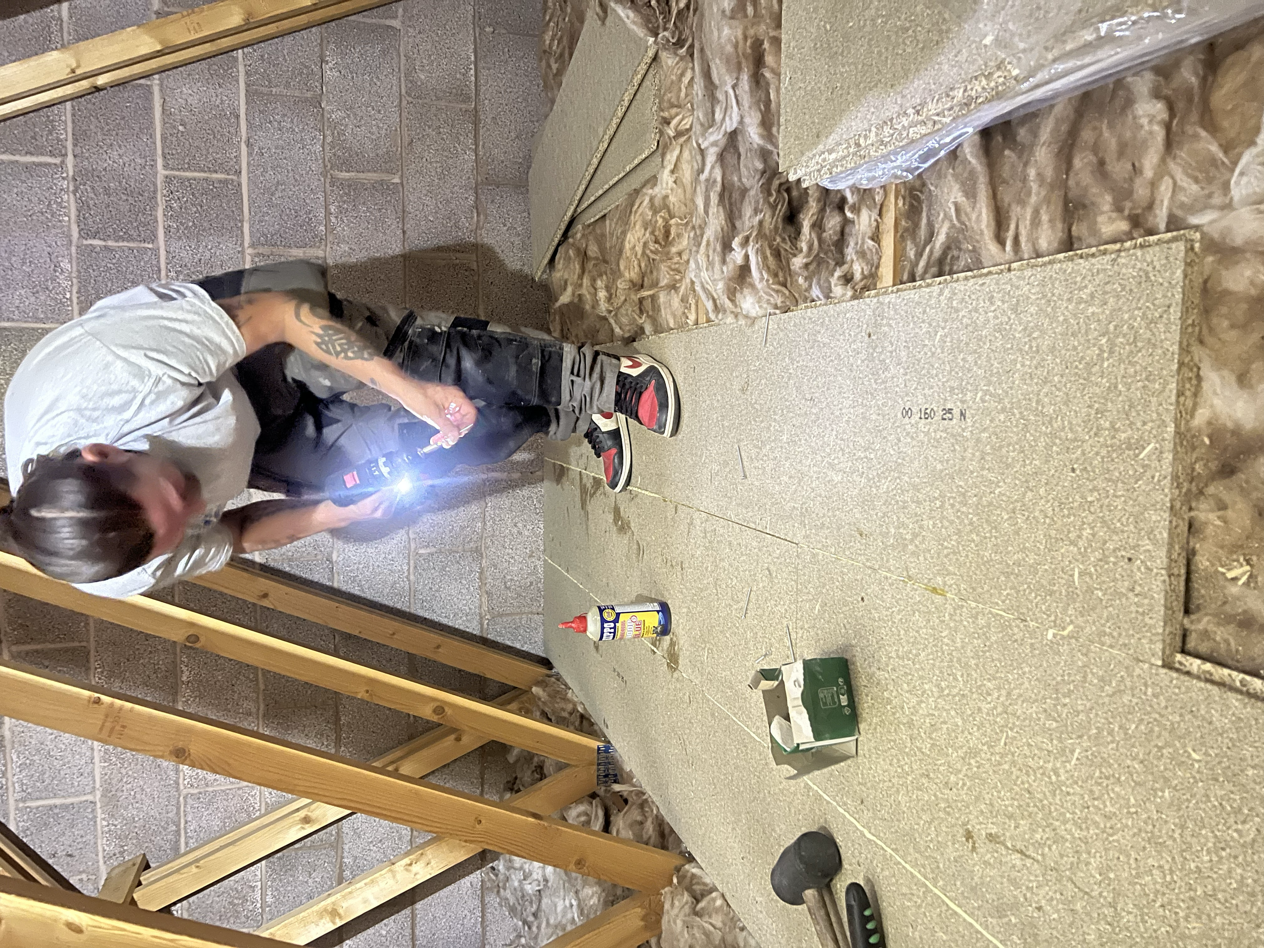 Loft conversion and ladder access fitted in an Axminster home by Apex Roofing and Leadwork