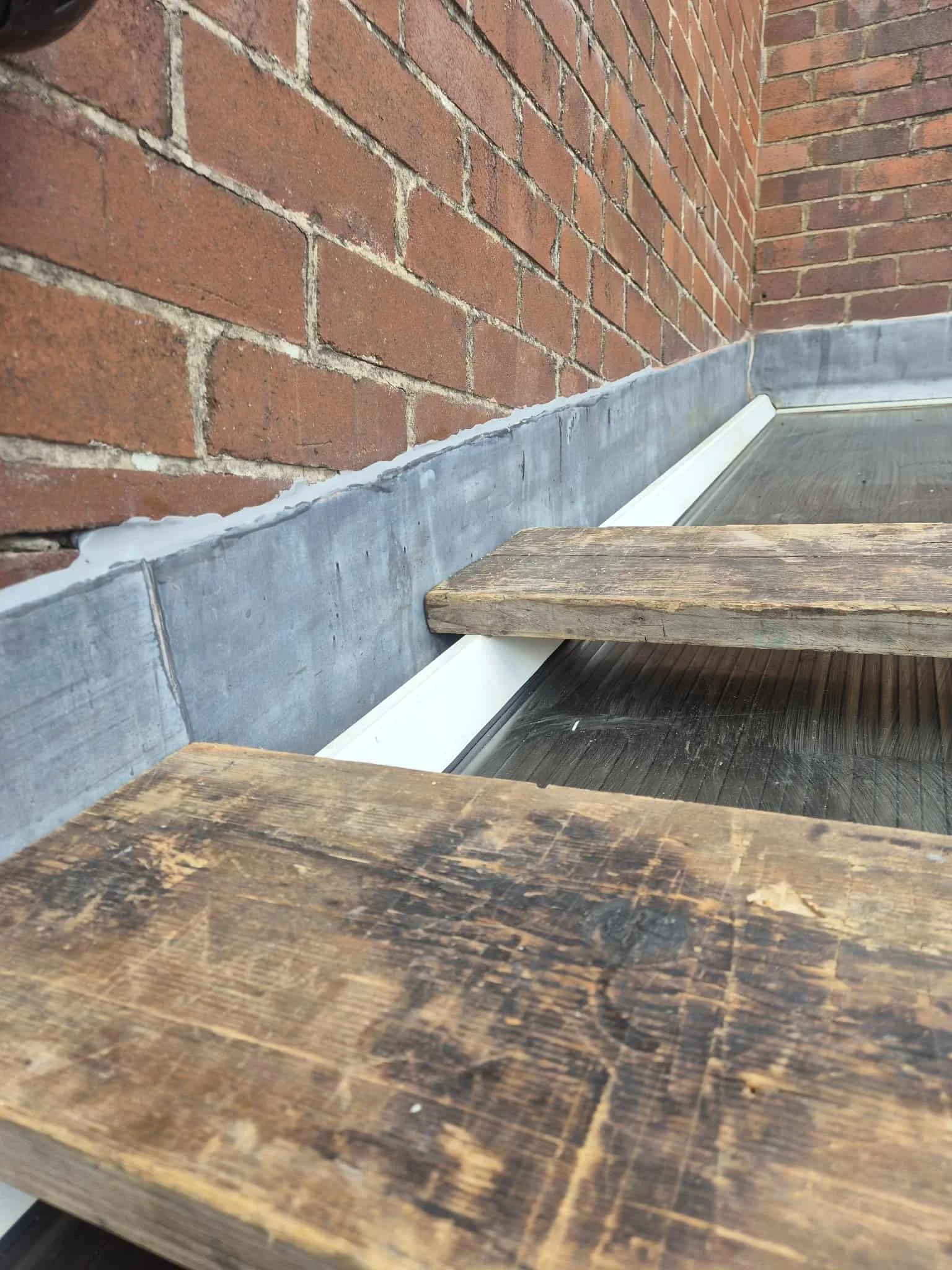 Lead repair using lead mate on a period property in Axminster 