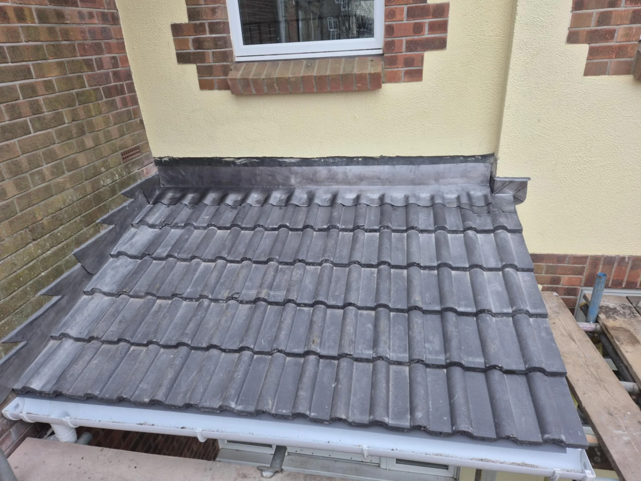 Bespoke lead flashing for a property extension in Seaton by Apex Roofing & Leadwork