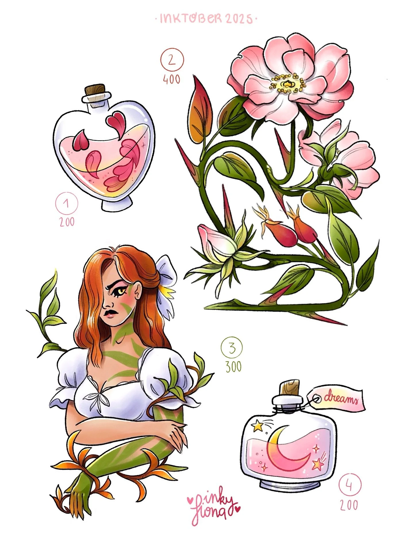 Nouveaux flash &eacute;dition Inktober 2025 ✨

Je suis tr&egrave;s heureuse de pouvoir vous les pr&eacute;senter au propre. Ils sont disponibles en couleurs ou en noir et gris et peuvent &ecirc;tre tatou&eacute;s un peu partout sur le corps, les empl