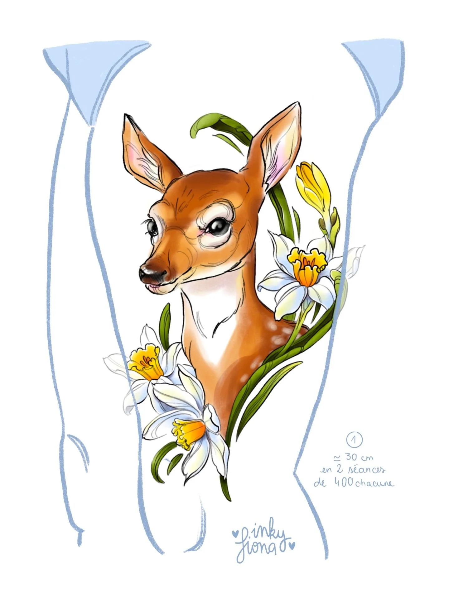 Nouveaux flash ✨ 

Je vous pr&eacute;sente 4 nouveaux flash en grand format. Et je suis particuli&egrave;rement contente parceque j&rsquo;ai r&eacute;ussi &agrave; en faire plusieurs ce mois ci 🔥💪

1. Faon et narcisse 💖
C&rsquo;est une jolie assoc