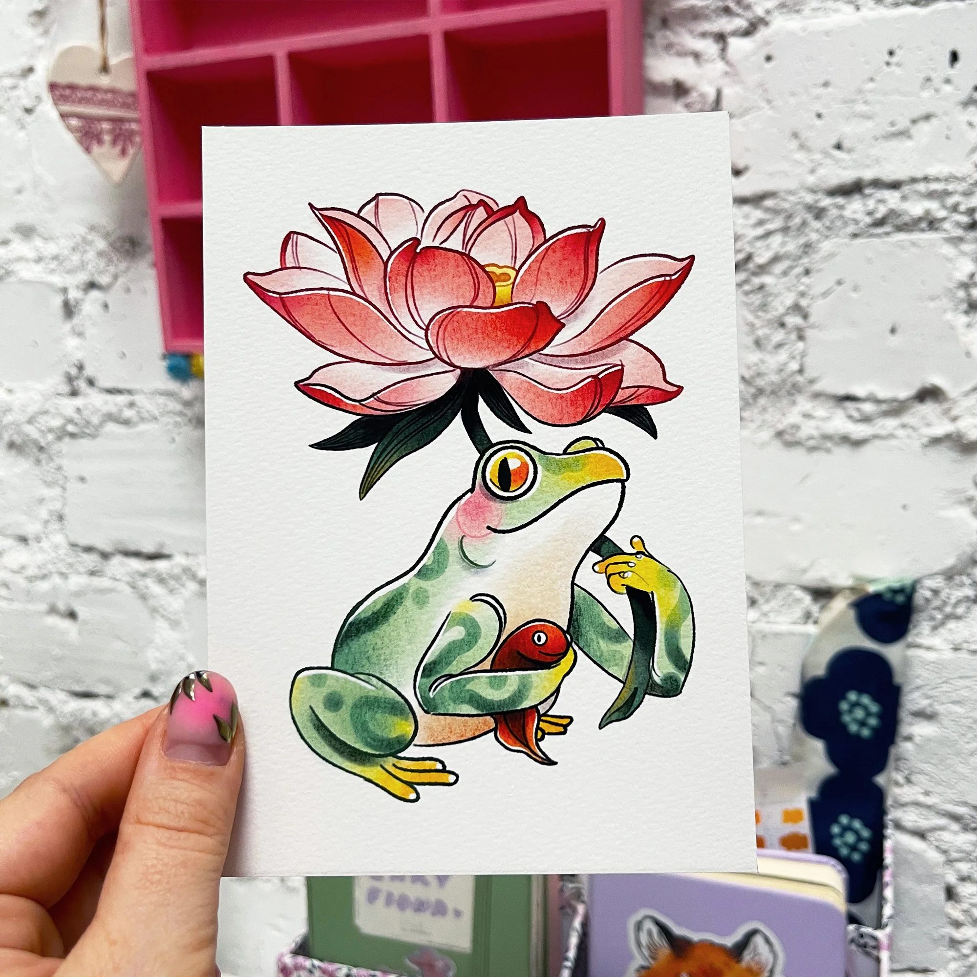 illu Grenouille et Lotus