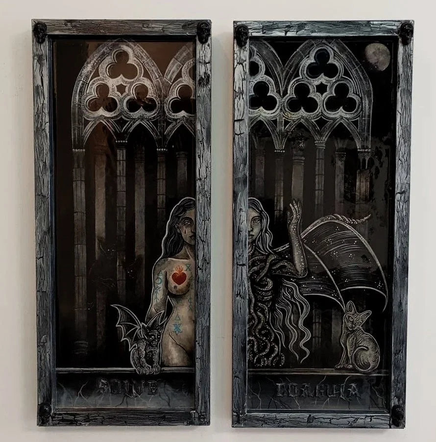 Solve et Coagula 
Díptico  53x23cm c/u 
500€