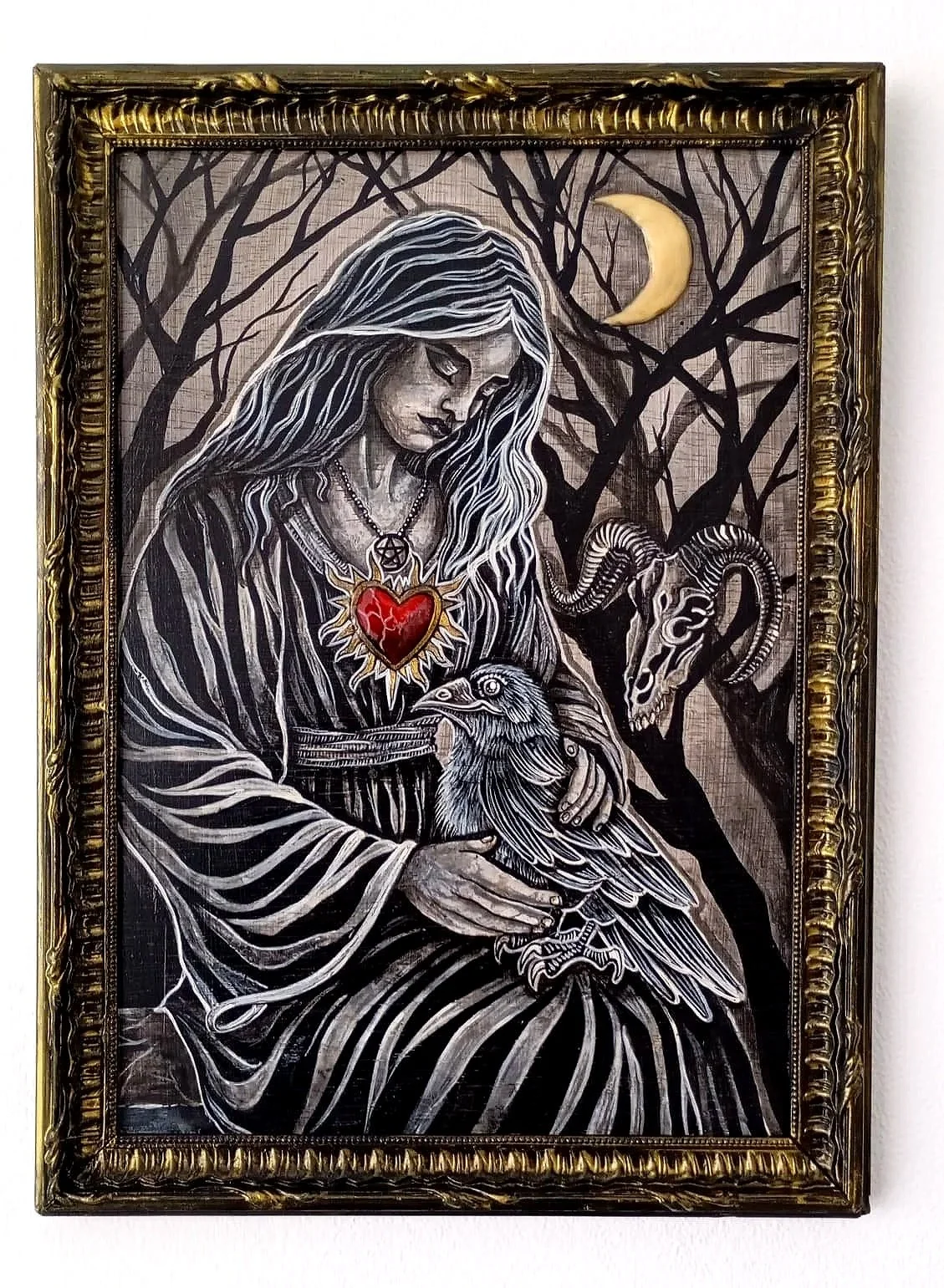 La que guarda el corazón
42x30cm
300€