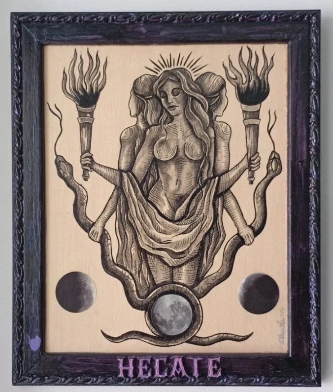 HECATE 28X34cm Sold