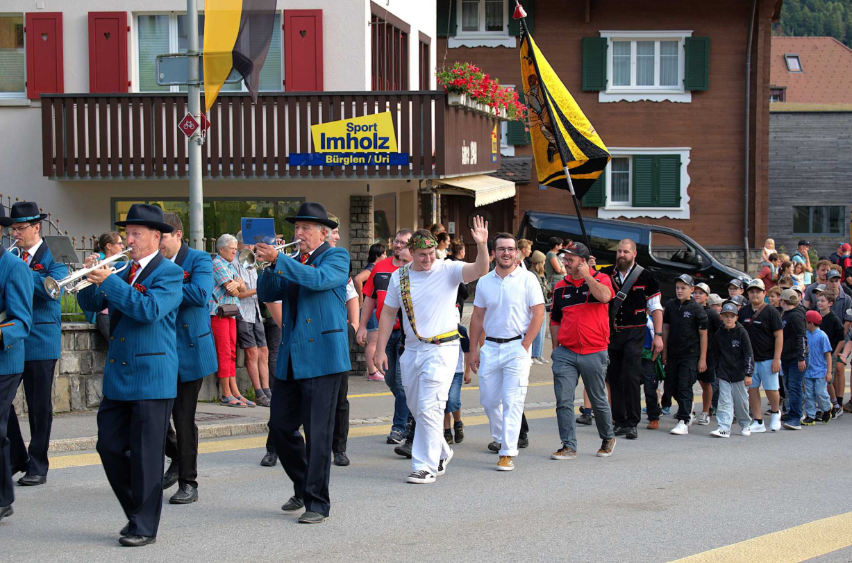 Feierlicher Empfang von Matthias Herger am 03. September 2025 in Bürglen