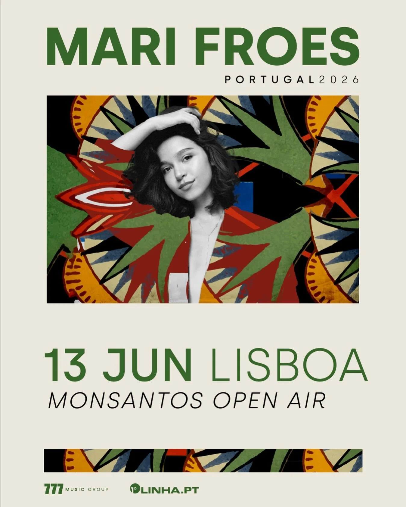 Lisboa! O regresso da incr&iacute;vel Mari Froes j&aacute; est&aacute; agendado: 13 de junho de 2026, no Monsantos Open Air 🤩

N&atilde;o percas a oportunidade de ver ao vivo uma das artistas-sensa&ccedil;&atilde;o da m&uacute;sica brasileira! 

Os 