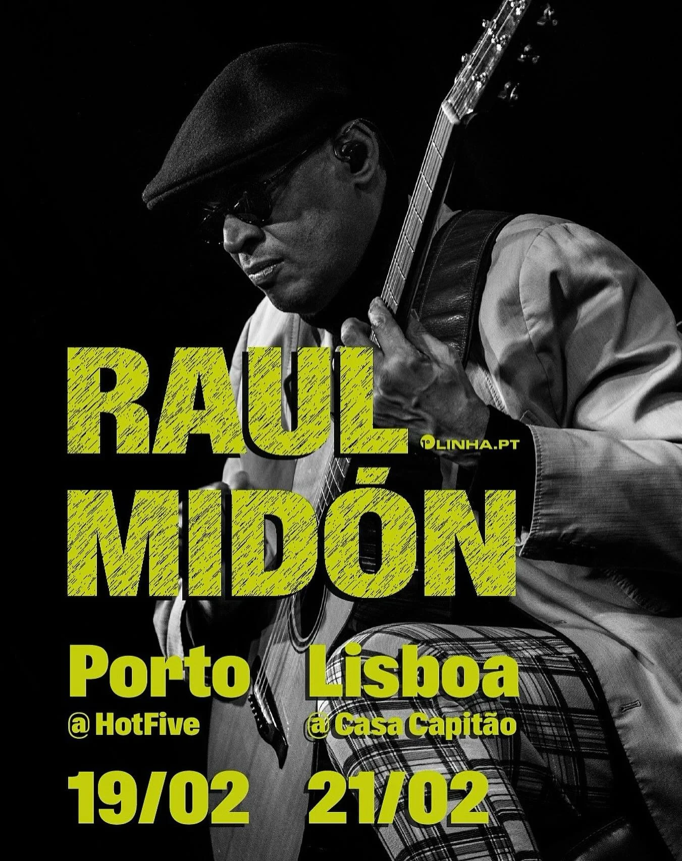 &Eacute; oficial! @raulmidon regressa a Portugal em 2026, para concertos no Porto e em Lisboa!

19 fev - Porto - Hot Five
21 fev - Lisboa - Casa Capit&atilde;o 

🎟️ Bilhetes j&aacute; dispon&iacute;veis, link na bio