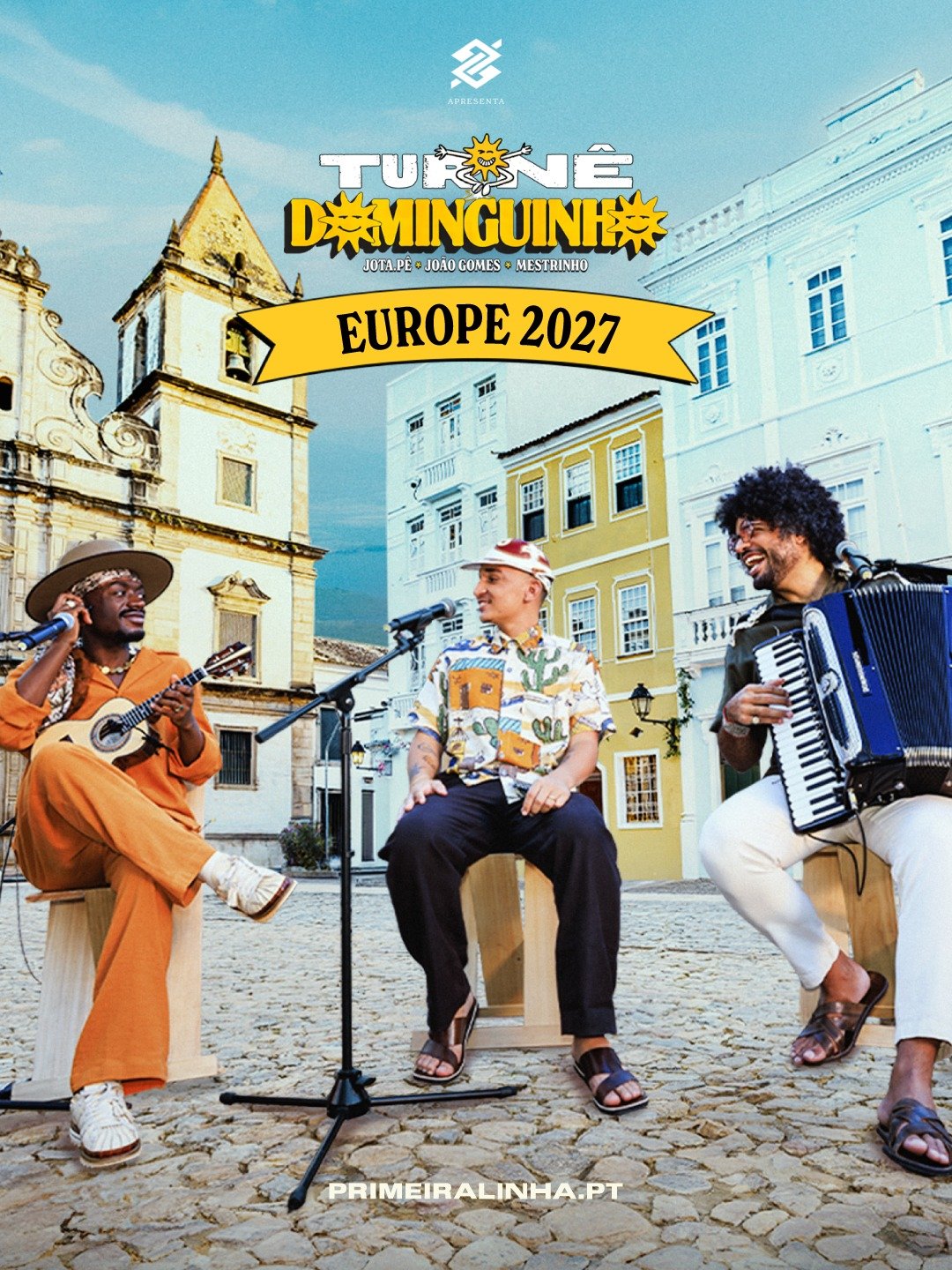 @dominguinho regressa a Portugal em fevereiro de 2027 para dois concertos em nome pr&oacute;prio: 21 de fevereiro na @superbockarena , Porto, e 27 de fevereiro no @sagrescampopequeno , Lisboa.
Depois de quatro concertos esgotados entre o @coliseuport