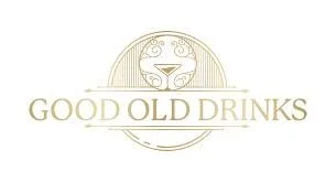 Logo avec la phrase 'Good Old Drinks' et un dessin de verre à cocktail stylisé.