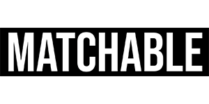 Text saying 'MATCHABLE' on a black background