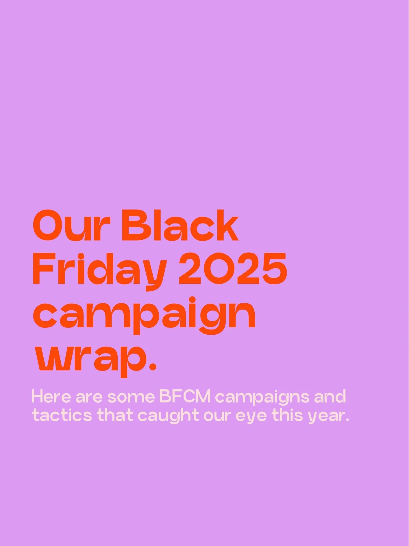 This year&rsquo;s BFCM period got a lot of people talking. Quite frankly, it got a fair few industry people bullying one another on LinkedIn. It&rsquo;s lame. It&rsquo;s counter productive, and it&rsquo;s classic tall poppy syndrome. 

What&rsquo;s e