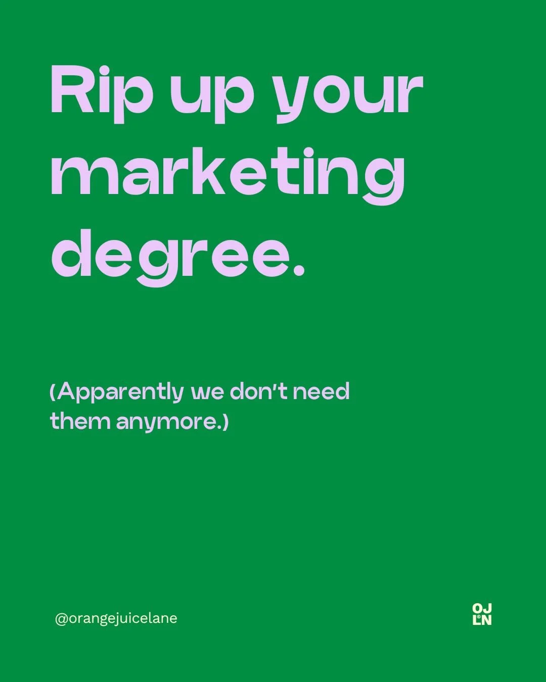 Lucky for us, my long-time friend and big-thinking growth strategist @michaelfrommarketing will be joining me later in the month to unpack this post and chat all things marketing. Stay tuned &ndash; it&rsquo;s about to get juicy.