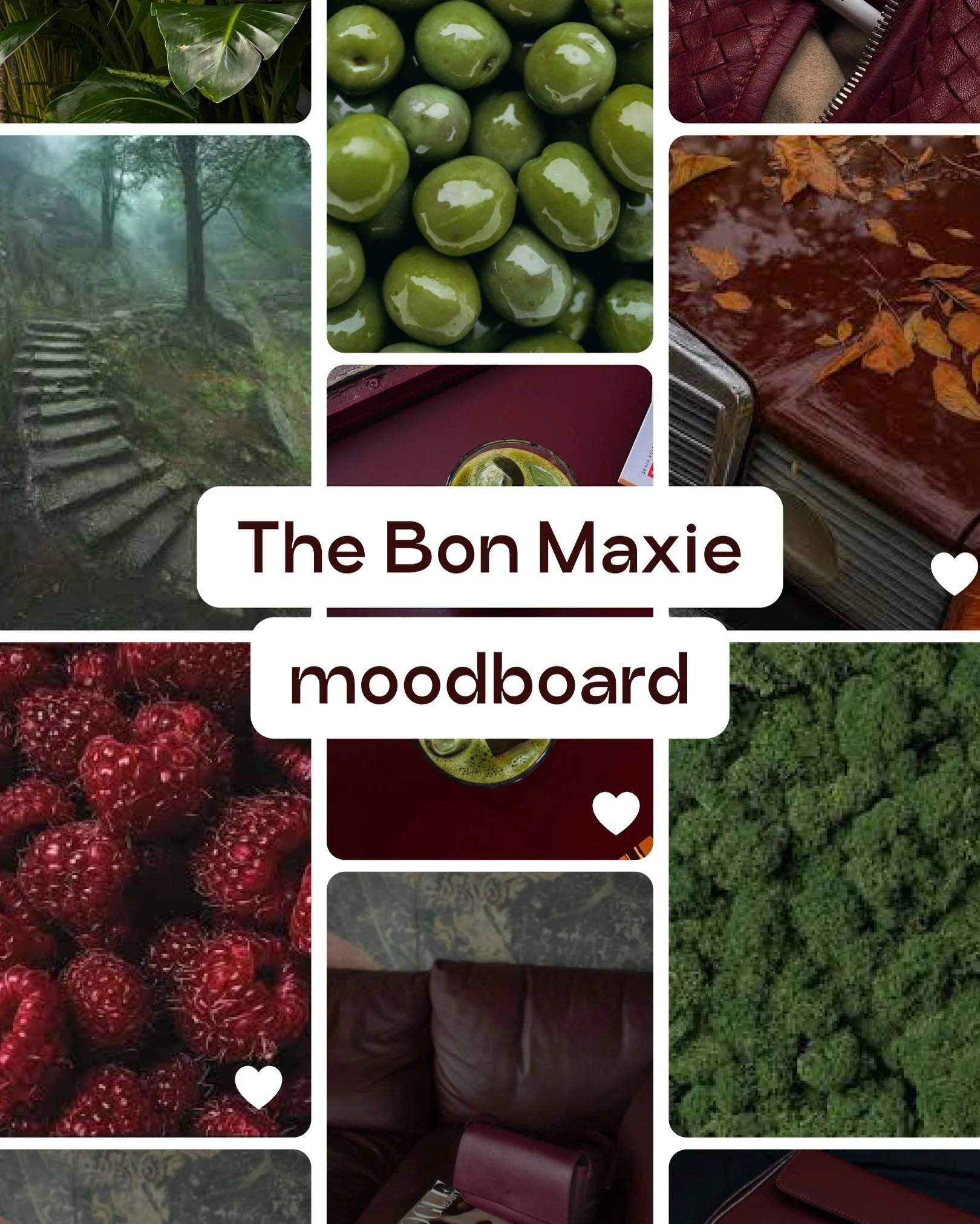 Every project we do always starts with a moodboard on Pinterest. Call us millennials but Pinterest is our #1 go-to search tool.

Recently we wrapped a repositioning project with our unreasonably good-looking friends over at @&zwnj;bonmaxie. Of paramo