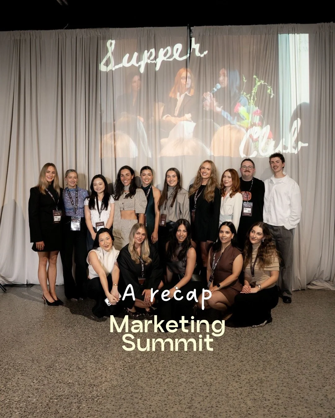 Last week, I was invited to speak at @socialandstaple&rsquo;s Supper Club Marketing Summit. 

Here&rsquo;s a little snapshot of what I shared with the audience. 

Such a well organised day, loved the energy in the room, and a huge highlight for me wa
