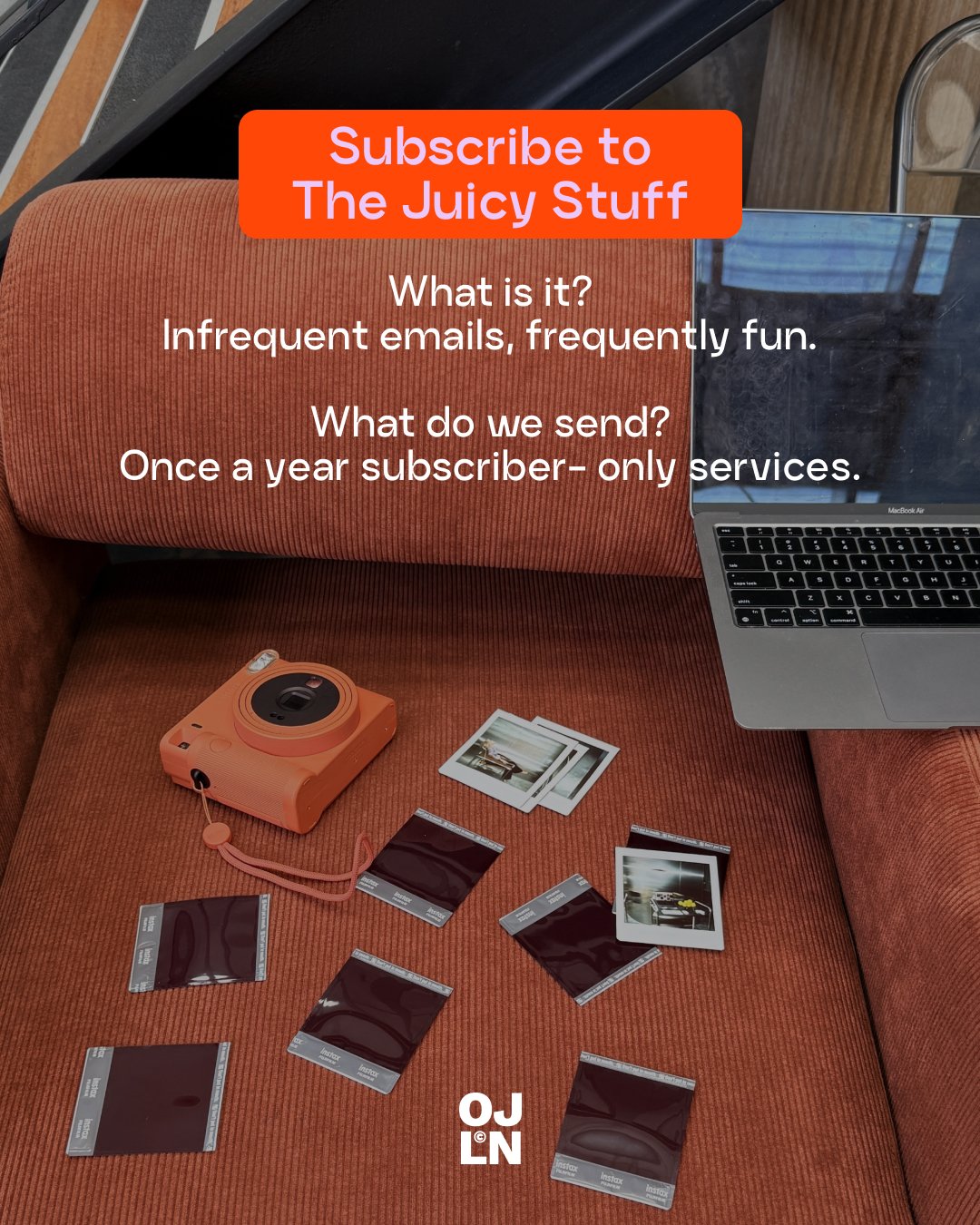 Our VIP list get the first squeeze on all the juicy stuff, like one-off services and other exclusives. Join via the link in our website footer. Don&rsquo;t miss a drop.

Don&rsquo;t worry, we don&rsquo;t have the time to send emails often so as promi