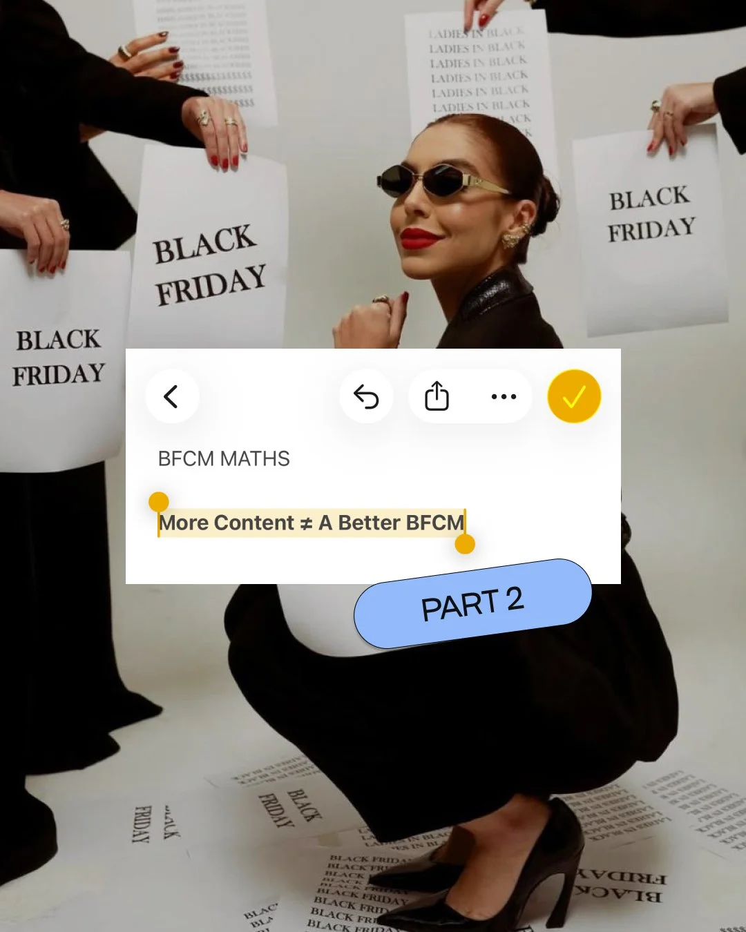 For all my marketers knee deep in BFCM planning, part two of BFCM Meta Maths to sense check your strategy.