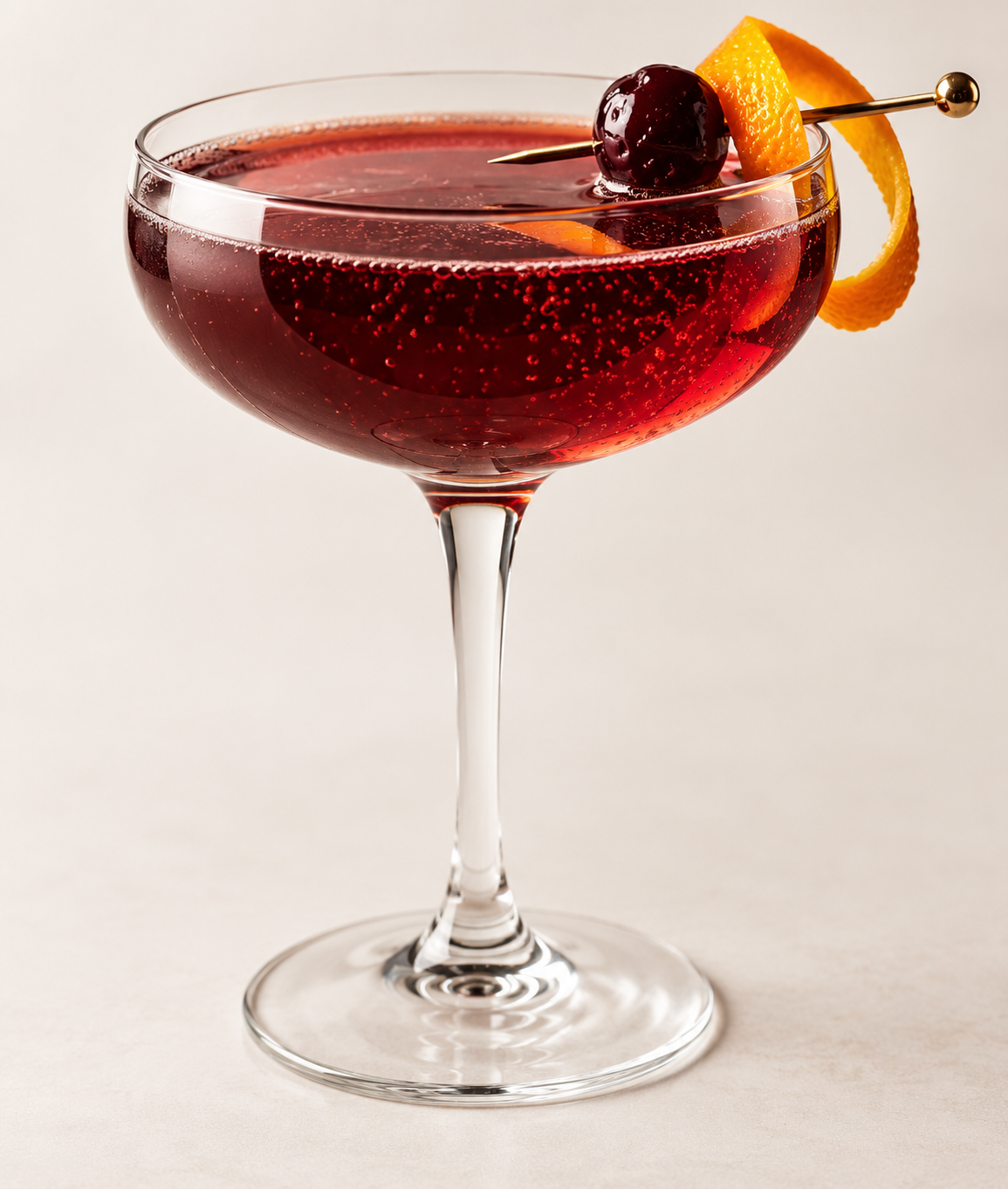 Black Cherry Manhattan Drink Card