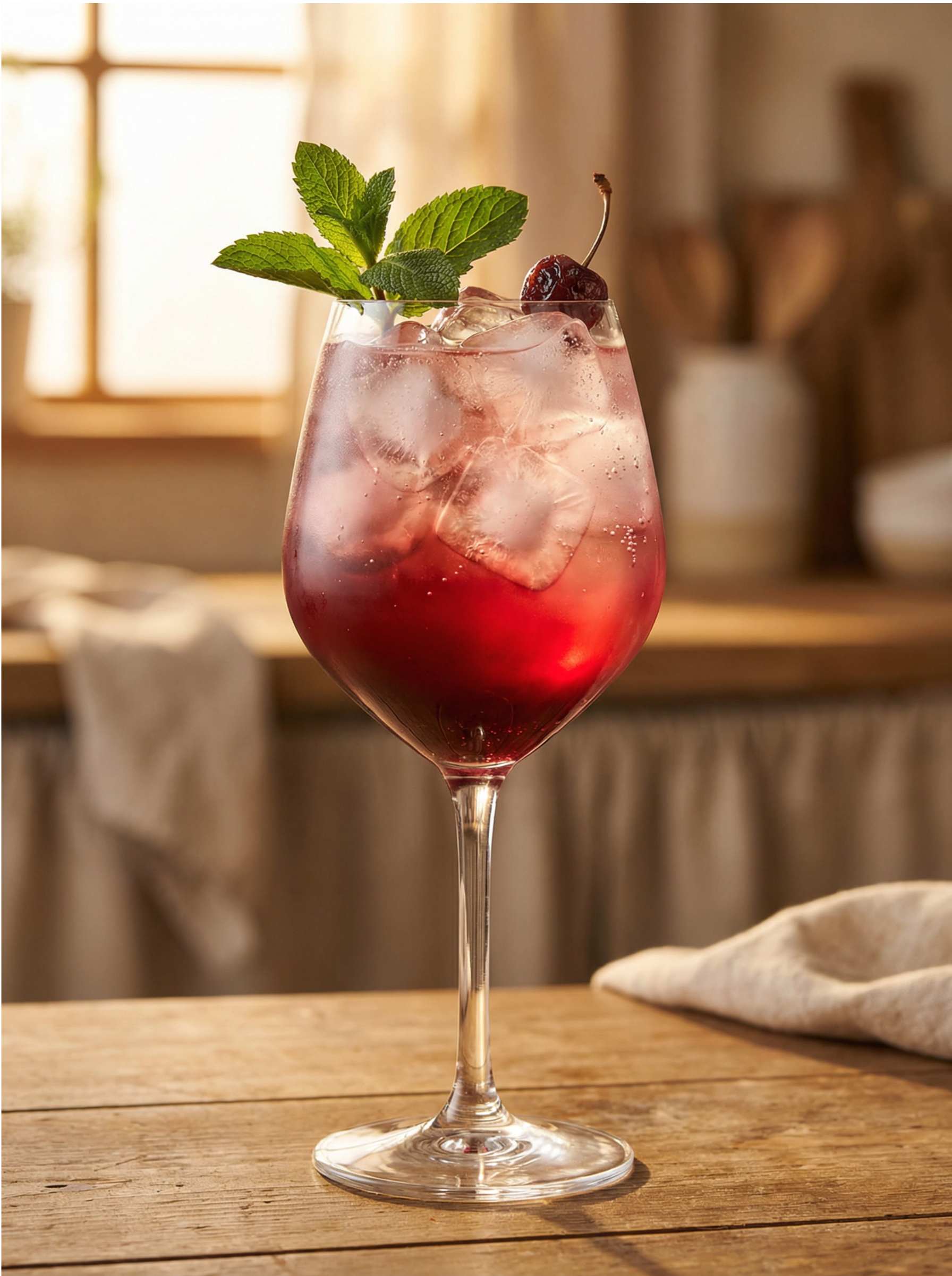 A light, effervescent, and highly aromatic spritz that highlights the floral notes of hibiscus and lemongrass.