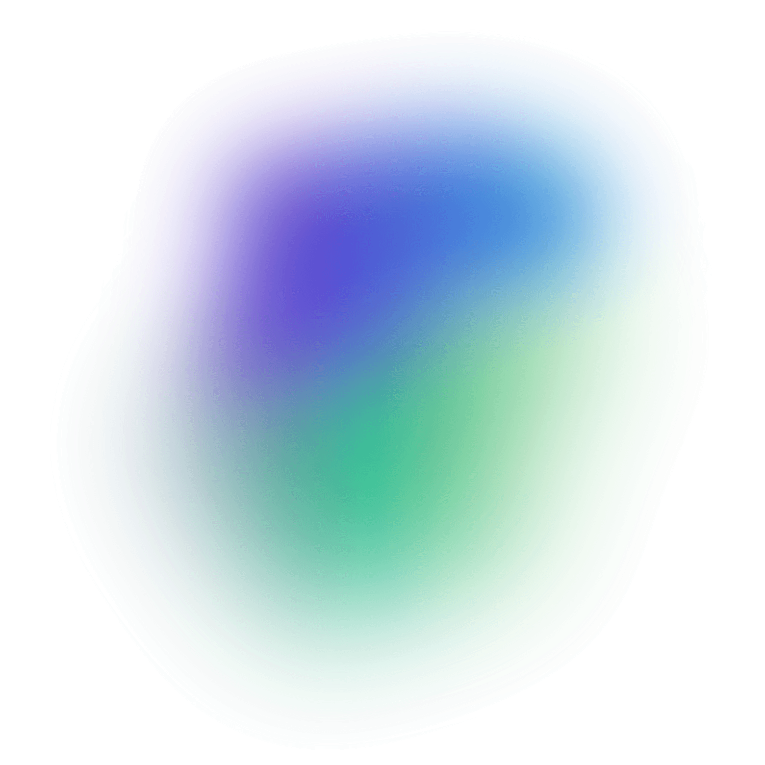 Abstract digital art with a gradient of blue, green, and purple swirling together.