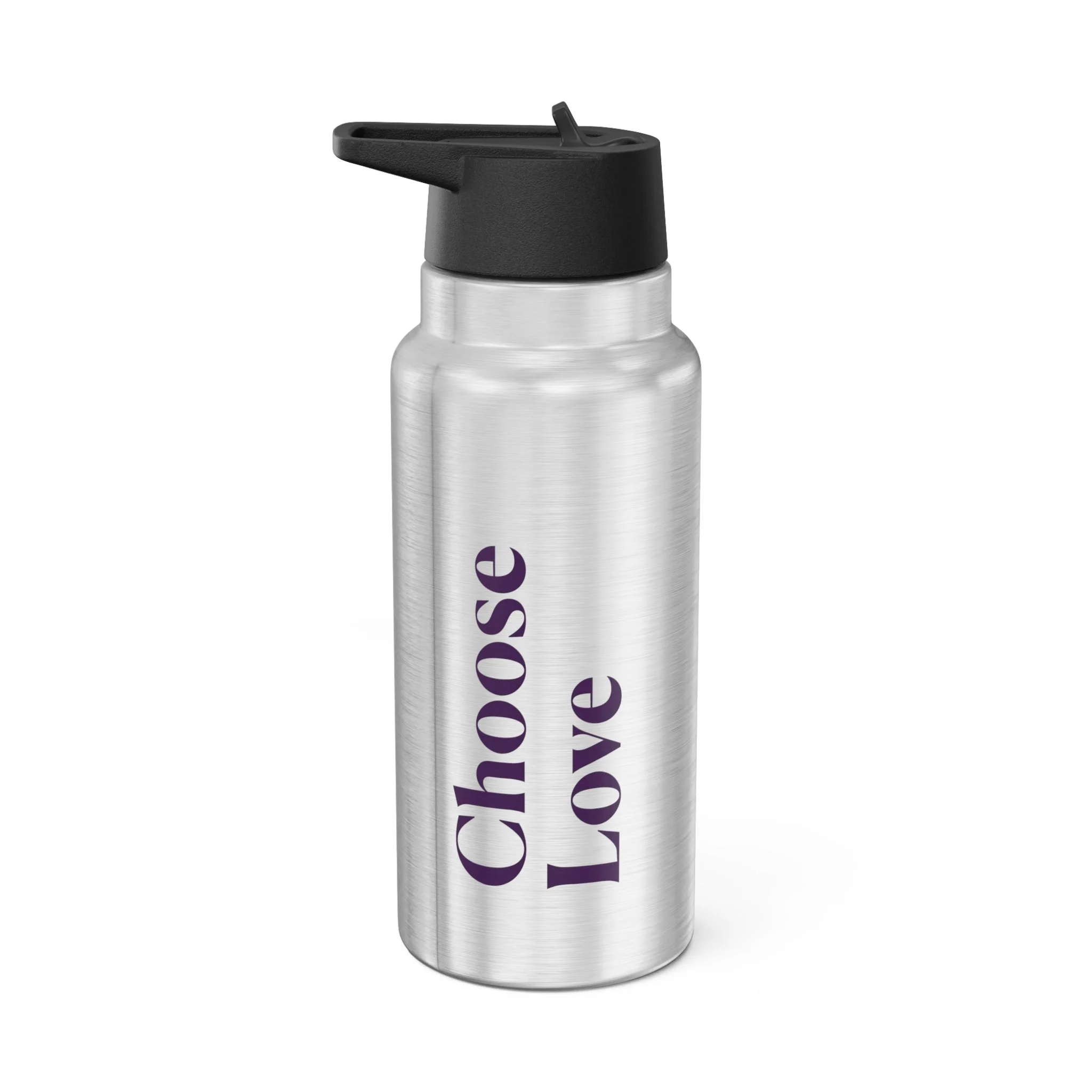 "Choose Love" Stainless Steel Tumbler — 32oz Insulated Water Bottle