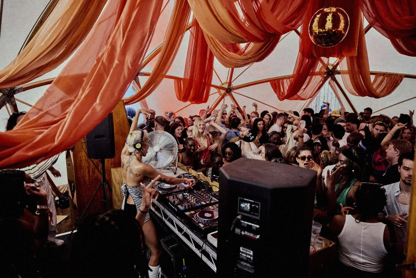 patron at gala festival mike live photography brand and commercial festival activation summer influencers