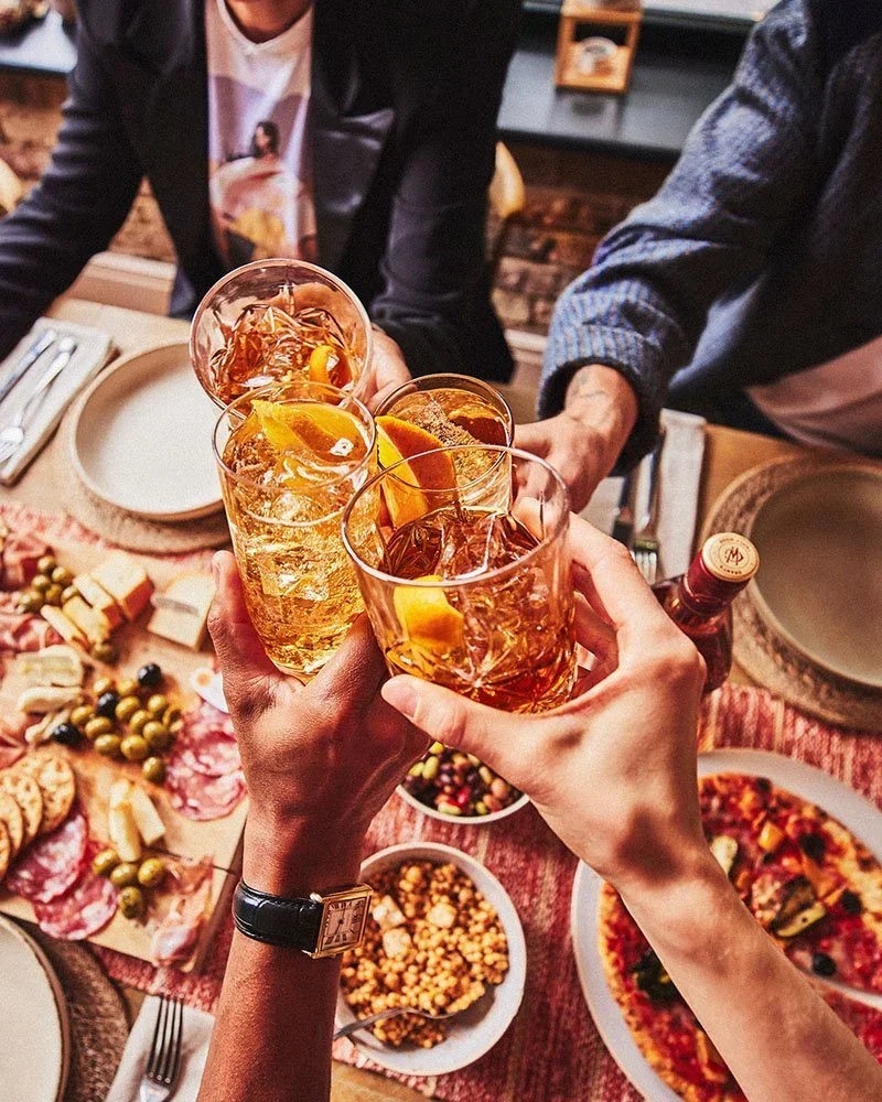 Grant's Whisky summer autumn and spring stills campaign, house party, dinner party with friends and family