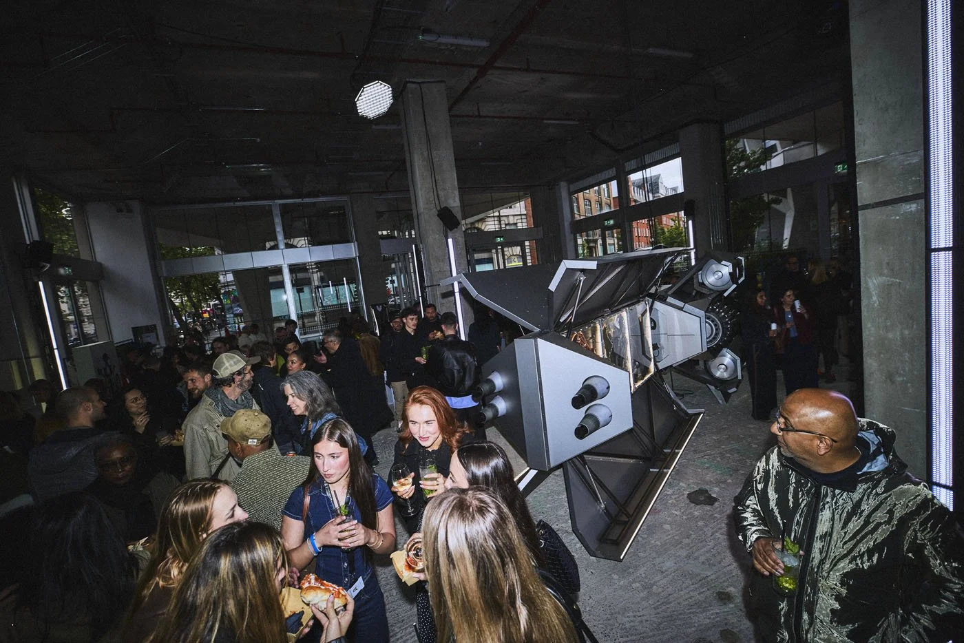 Vollebak Spaceshop launch in covent garden with the worlds first sonic jacket, with ezra collective's femi koleoso
