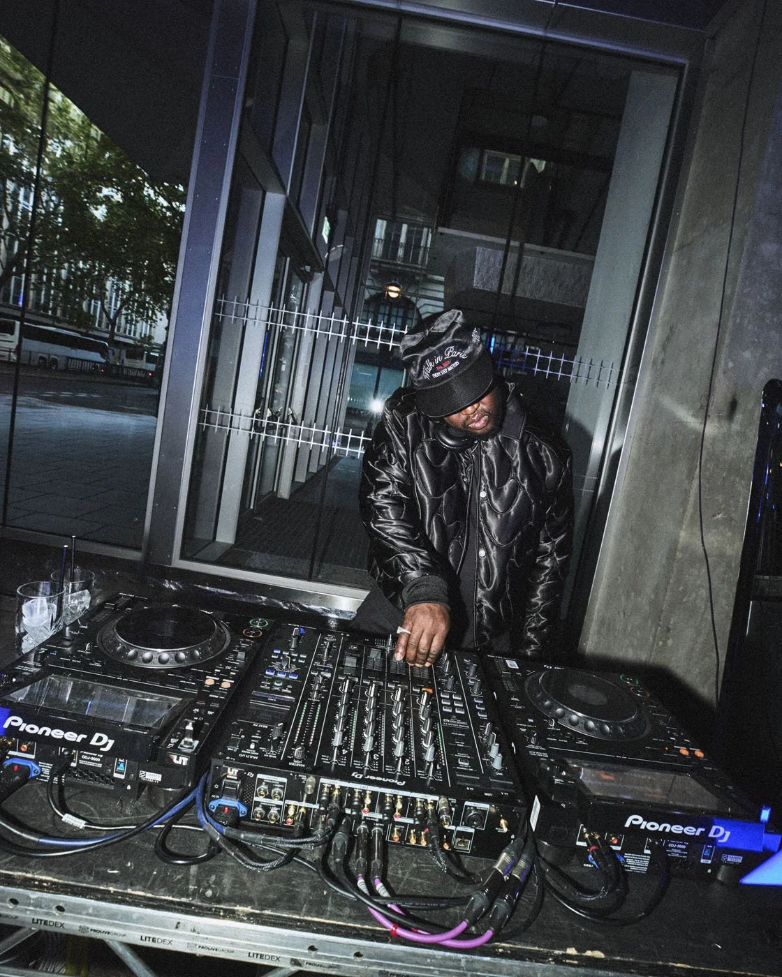 Vollebak Spaceshop launch in covent garden with the worlds first sonic jacket, with ezra collective's femi koleoso