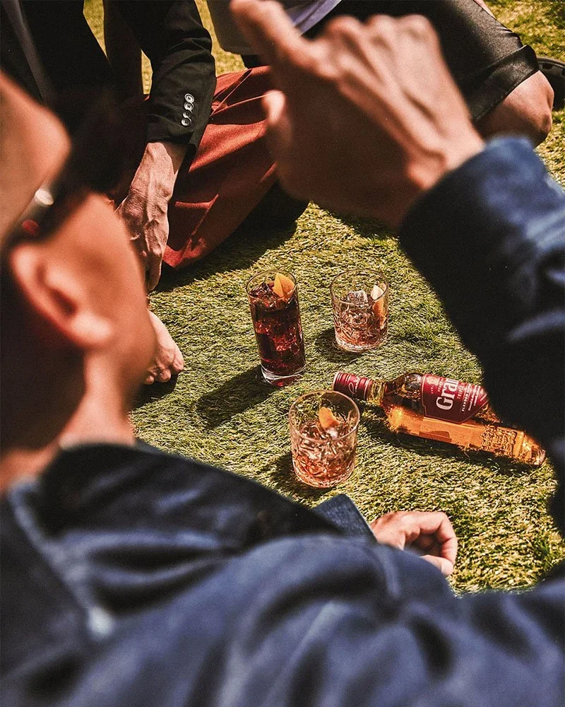 Grant's Whisky summer autumn and spring stills campaign, house party, dinner party with friends and family