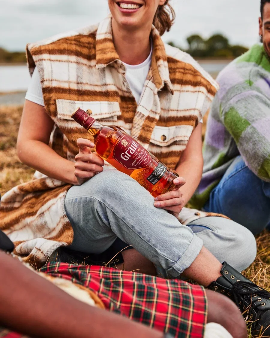 Grant's Whisky summer autumn and spring stills campaign, house party, dinner party with friends and family