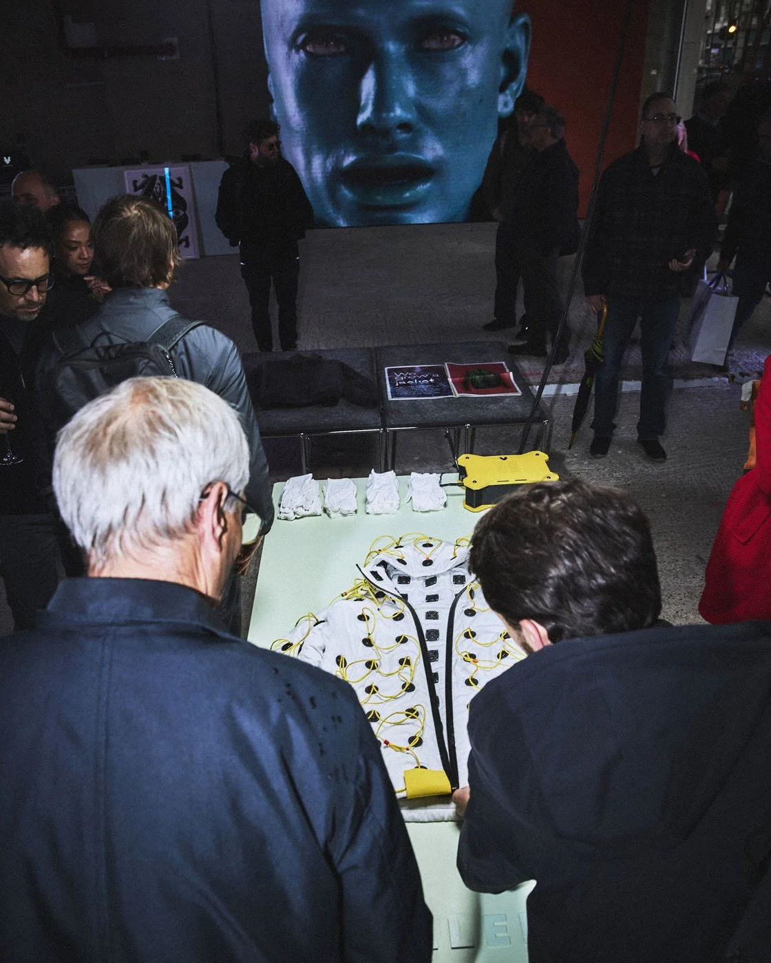 Vollebak Spaceshop launch in covent garden with the worlds first sonic jacket, with ezra collective's femi koleoso