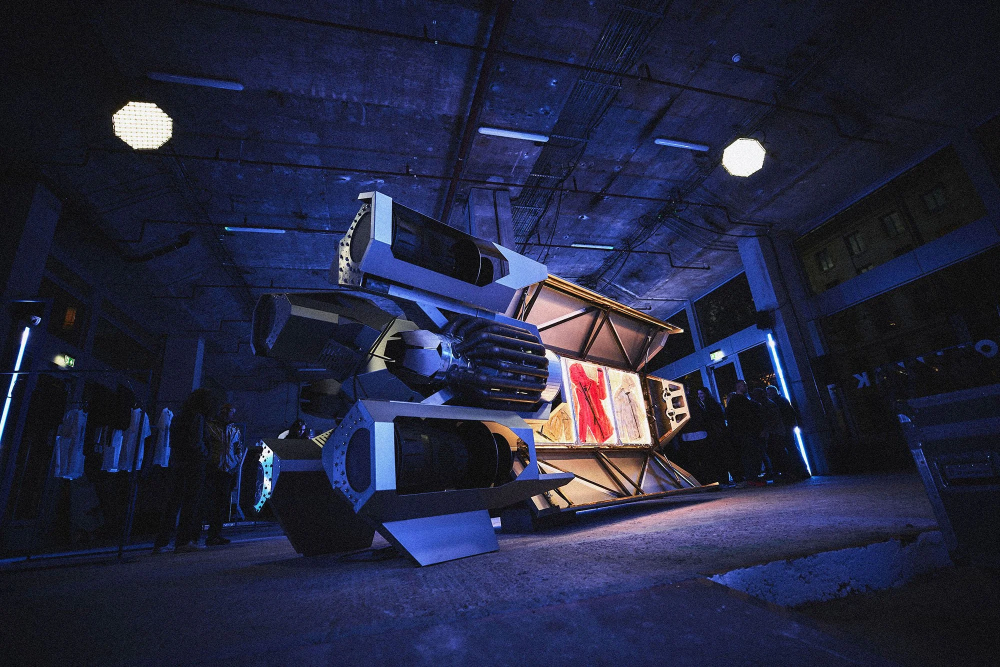 Vollebak Spaceshop launch in covent garden with the worlds first sonic jacket, with ezra collective's femi koleoso