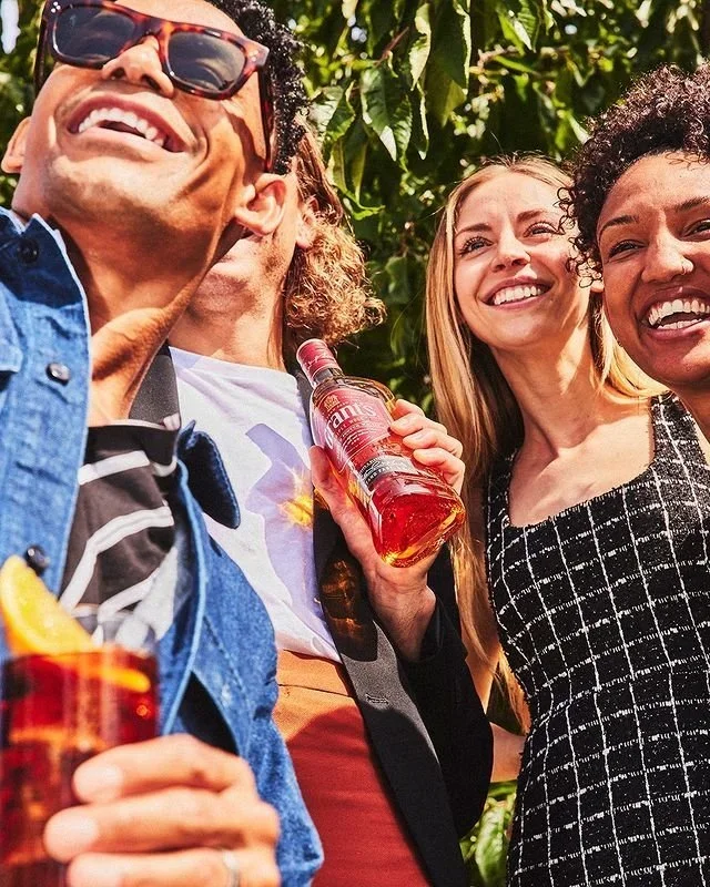 Grant's Whisky summer autumn and spring stills campaign, house party, dinner party with friends and family