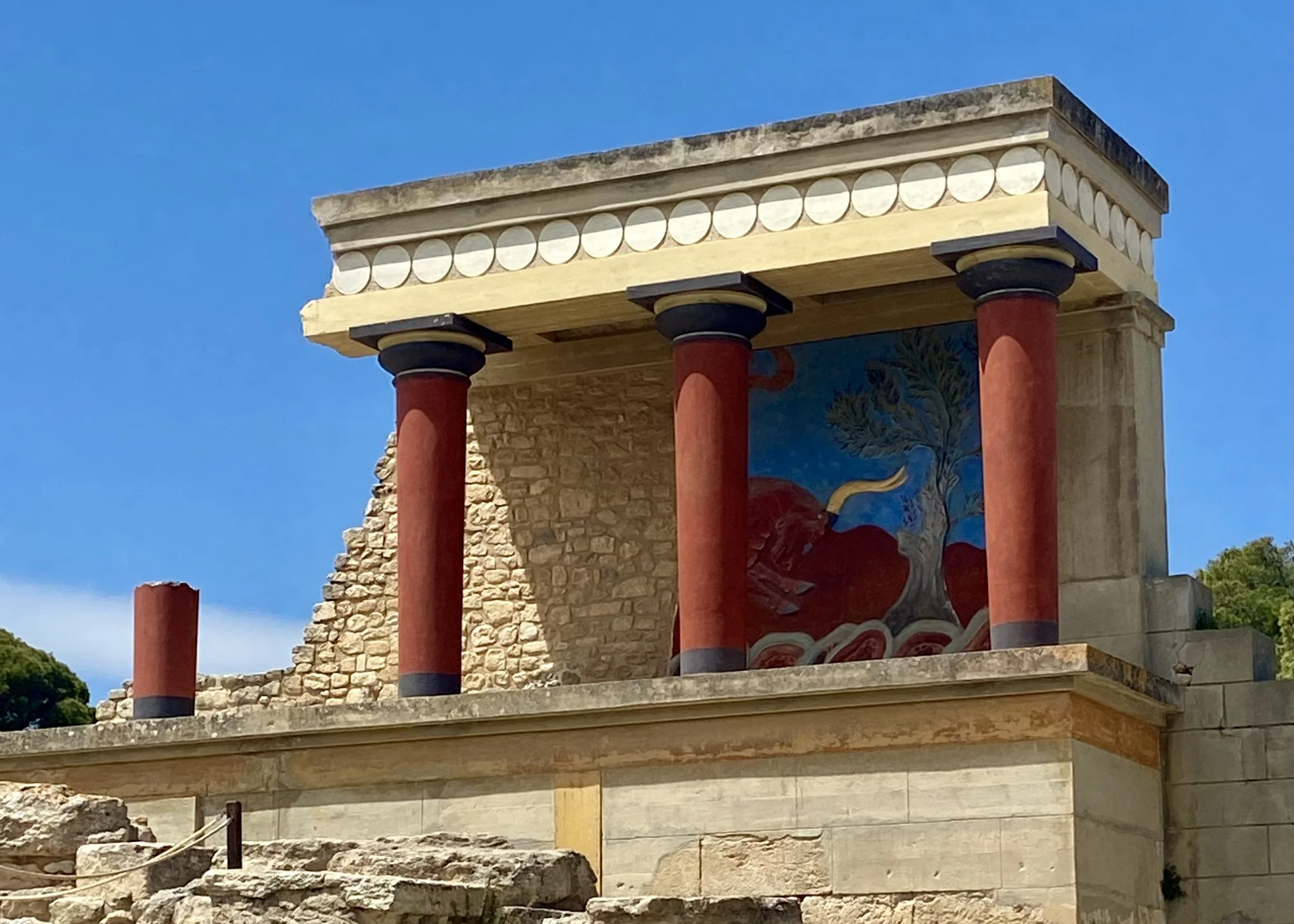 What we see at Knossos is not the past as it was—but the past as we were able to reconstruct it