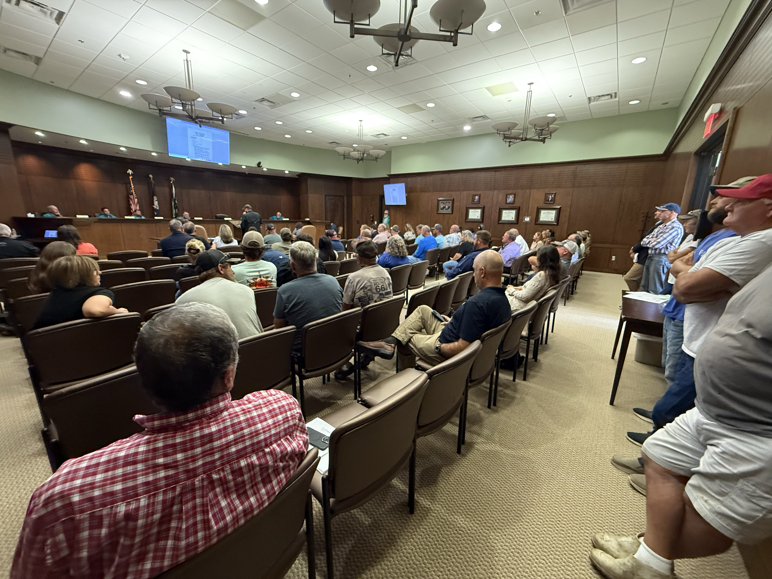 Public Hearing fishermen showed up full force Cameron Parish 