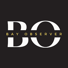 Logo of Bay Observer with large white 'BO' and smaller yellow 'BAY OBSERVER' text on a black background.