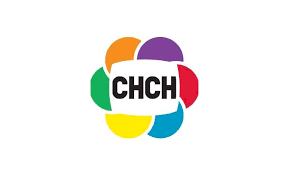Colorful logo with the initials 'CHCH' surrounded by six petal-like shapes in orange, purple, red, blue, yellow, and green.