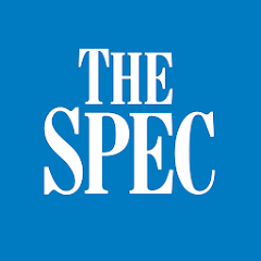 The logo of The Spec, a publication or organization, featuring white text on a blue background.