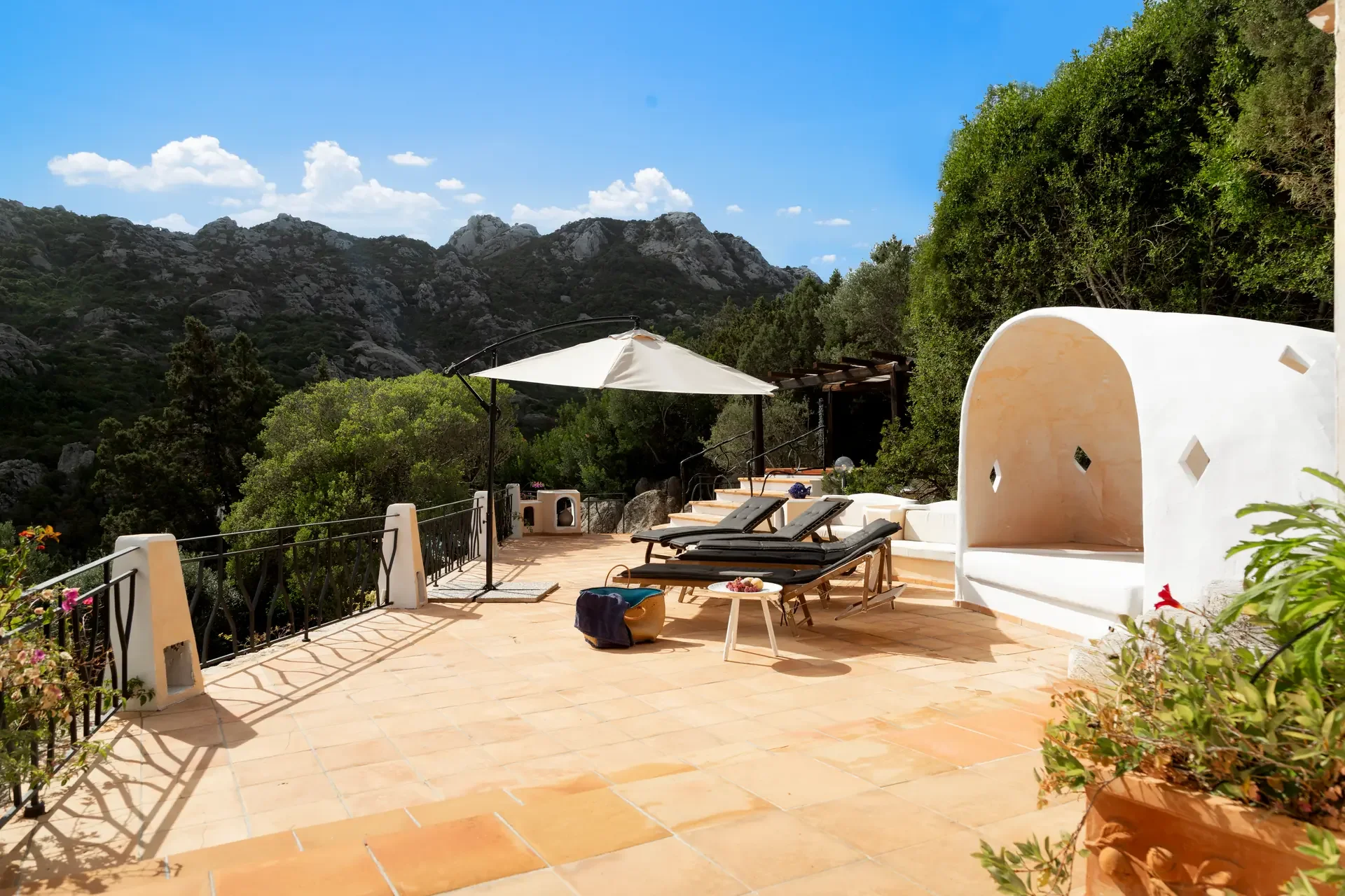 Terrazza cupola villa SoleLuna Porto Cervo Costa Smeralda