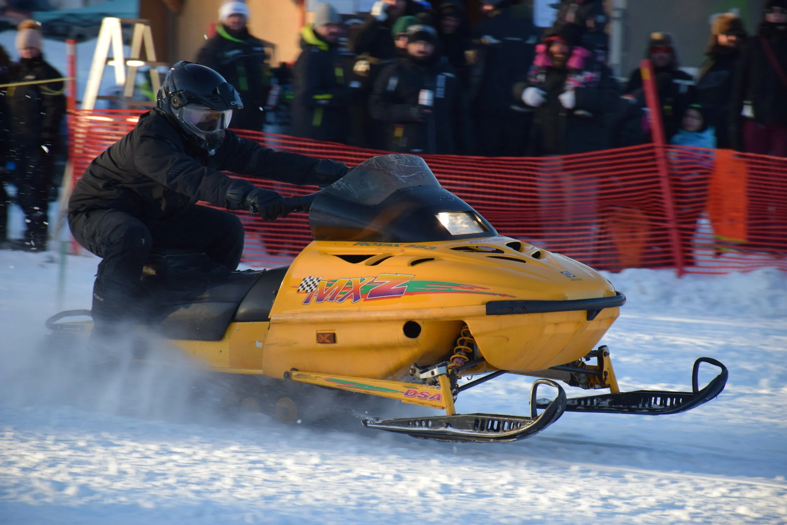 Drag de motoneige vintage 