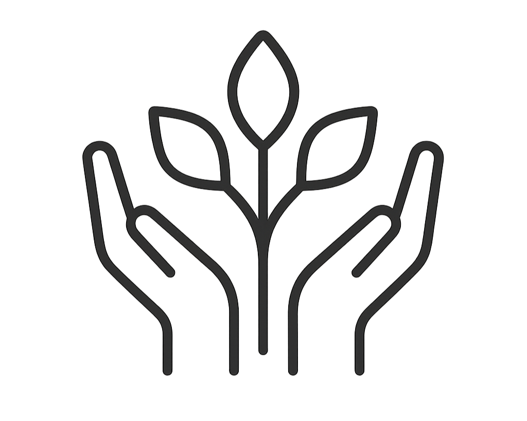 Symbol für Gehölz- und Staudenpflege in privaten und gewerblichen Gärten